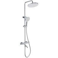 Душевая система Wonzon & Woghand Capsule WW-B3031-A2-CR 255 мм, с термостатом, хром