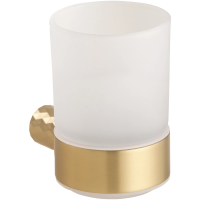 Стакан для зубных щеток Bemeta Zyra 174110010 настенный, светлое золото матовый