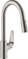 Смеситель для кухни Hansgrohe Focus M42 71800800, сталь