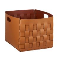 Корзинка ADJ Bottega 1048.09/30, 35x40xH30 см., цвет: коньяк/бордо