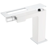 Смеситель Boheme Q 146-WCR для биде, без донного клапана, хром/белый глянец