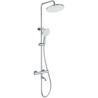Душевая система Wonzon & Woghand Inn 3 WW-B3065-T1-CR 255 мм, с термостатом, хром