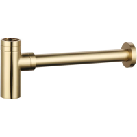 Сифон для раковины AQUAme AQM7010GG 1 1/4"-32, золотой