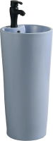 Раковина SantiLine SL-4007BM напольная, Ø 41 см, цвет голубой