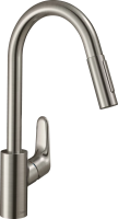 Смеситель для кухни Hansgrohe Focus M41 31833800, сталь