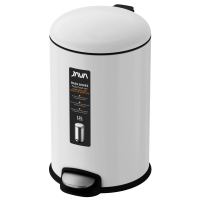 Мусорное ведро Java S-885-12W 12 л, с микролифтом, цвет белое