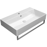 Раковина GSI Kube X 9422111 подвесная, 80x47 см, цвет Bianco lucido