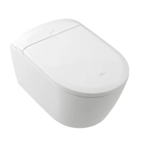 Унитаз-биде подвесной Villeroy&Boch Supreo V16EN2R1, безободковый, CeramicPlus, цвет альпийский белый