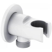 Подключение для душевого шланга с держателем Wonzon & Woghand WW-HZ2319-MW белый матовый