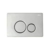 Кнопка для инсталляции Abber AC0121 для унитаза, металическая, хром