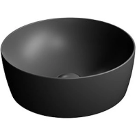 Раковина GSI Nubes 903926 накладная, Ø40 см, Ardesia opaco (черный матовый)