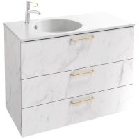 Тумба белый мрамор 100 см Jacob Delafon Odeon Rive Gauche EB2534-R8-NR4