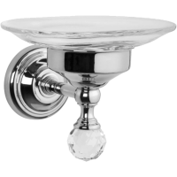 Мыльница хром Tiffany World Crystal TWCR106cr-sw