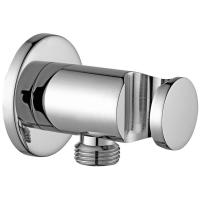 Шланговое подключение Paffoni ZSUP031CR с держателем , хром глянцевый