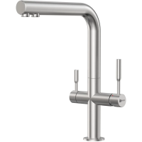 Смеситель для кухни Lemark Expert LM5063S с подключением к фильтру, нержавеющая сталь