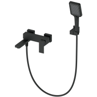 Смеситель для ванны Wonzon & Woghand Cube WW-88639016-MB с душевым гарнитуром, черный матовый
