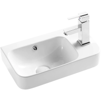 Раковина подвесная WeltWasser Aisbach 5117 R 45 см, 10000003971, белая