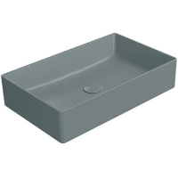 Раковина GSI Kube X 945304 накладная, 60x37 см, цвет Agave opaco (Зеленый матовый)