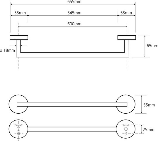Полотенцедержатель Bemeta Omega 104204042
