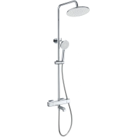 Душевая система Wonzon & Woghand Stay 4 WW-A3007-T1-CR 230 мм, с термостатом, хром