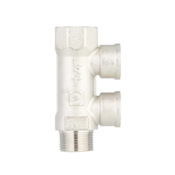 коллектор valtec 3/4 вр(г) х 2 выхода 1/2 вр(г) х 3/4" нр(ш) (vtc.550.n.0502)
