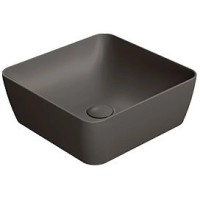 Раковина GSI Nubes 903816 накладная, 38x38 см, Коричневый матовый