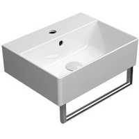 Раковина GSI Kube X 9485111 подвесная, 45x35 см, цвет Bianco lucido