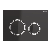 Кнопка смыва Geberit Geberit Sigma 21 115.884.SJ.1 для инсталляции, двойной смыв, черная/цвет хром