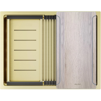 Кухонная мойка Paulmark Next-Multi Sink PM785845-LG 58x45 см, светлое золото