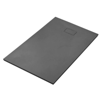 Душевой поддон WasserKraft Elbe 74T35 140×80х2.6 см, прямоугольный, SMC (стеклопластик), черный