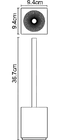 Ёршик для унитаза WasserKRAFT Leine K-3827 белый матовый