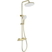 Душевая система Wonzon & Woghand Neo WW-B3035-A1-BG 255 мм, с термостатом, золотой матовый