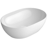 Раковина GSI Pura 886011 накладная, 50x35 см, цвет Bianco lucido
