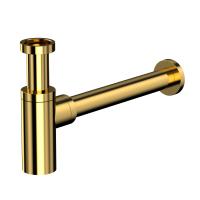 Сифон Whitecross A186GL для умывальника, декоративный, золото