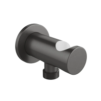 Шланговое подключение Aqueduto Aceno ACE1245 с держателем ручного душа, оружейная сталь