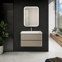 Тумба под раковину AQUAme S4 80 AQM900480BG подвесная цвет Бежевый