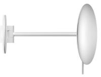 Косметическое зеркало Decor Walther Round SPT 72 0122850 настенное, без подсветки, увел. 5x, 22.4 см, матовый белый