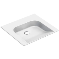 Раковина GSI Community 7634011 подвесная, 60x55 см, цвет Bianco lucido