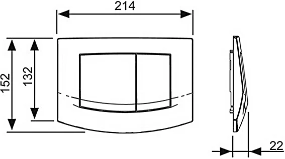 кнопка для инсталяции tece teceambia 9240240 для инсталляции, белый
