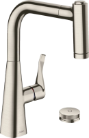 Смеситель для кухни Hansgrohe Metris M71 73805800, сталь