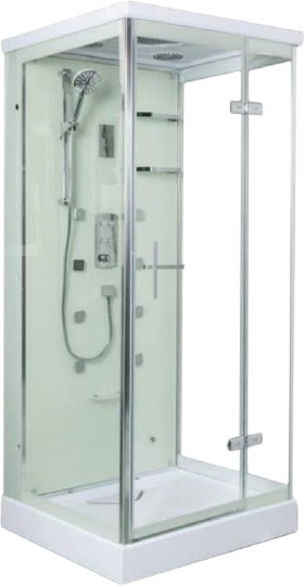 Душевая кабина WeltWasser WW1000 Maine 90x90 R профиль хром стекло прозрачное