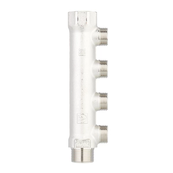 коллектор valtec 3/4 вр(г) х 4 выхода 1/2 нр(ш) х 3/4 нр(ш) (vtc.500.n.0504)
