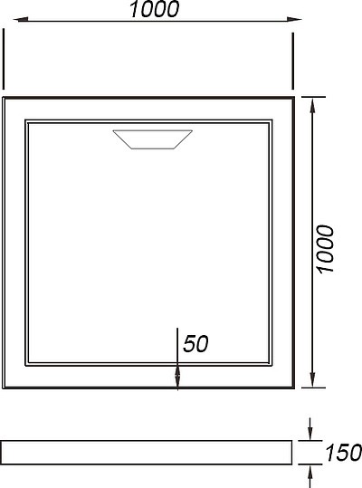 душевой поддон из искусственного камня weltwasser wfs 100×100 10000002899 белый