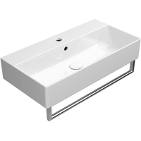 Раковина GSI Kube X 9455111 подвесная, 70x37 см, цвет Bianco lucido