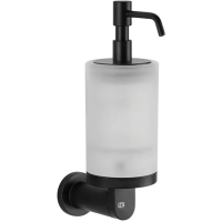 Дозатор для жидкого мыла Gessi Emporio 38815#299 настенный, сатинированное стекло, черный XL