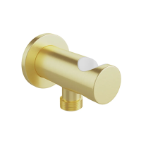 Шланговое подключение Aqueduto Aceno ACE1250 с держателем ручного душа, шлифованное золото