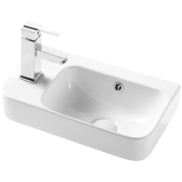 Раковина подвесная WeltWasser Aisbach 5117 L 45 см, 10000003970, белая