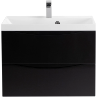 Тумба для раковины BELBAGNO MARINO-700-2C-SO-NL-P, подвесная, цвет Nero Lucido