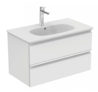 Тумба под раковину Ideal Standard Tesi T0051OV подвесная, 80x44 см, белый глянцевый