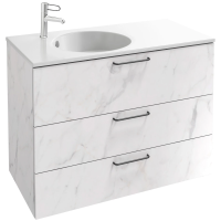 Тумба белый мрамор 100 см Jacob Delafon Odeon Rive Gauche EB2534-R9-NR4